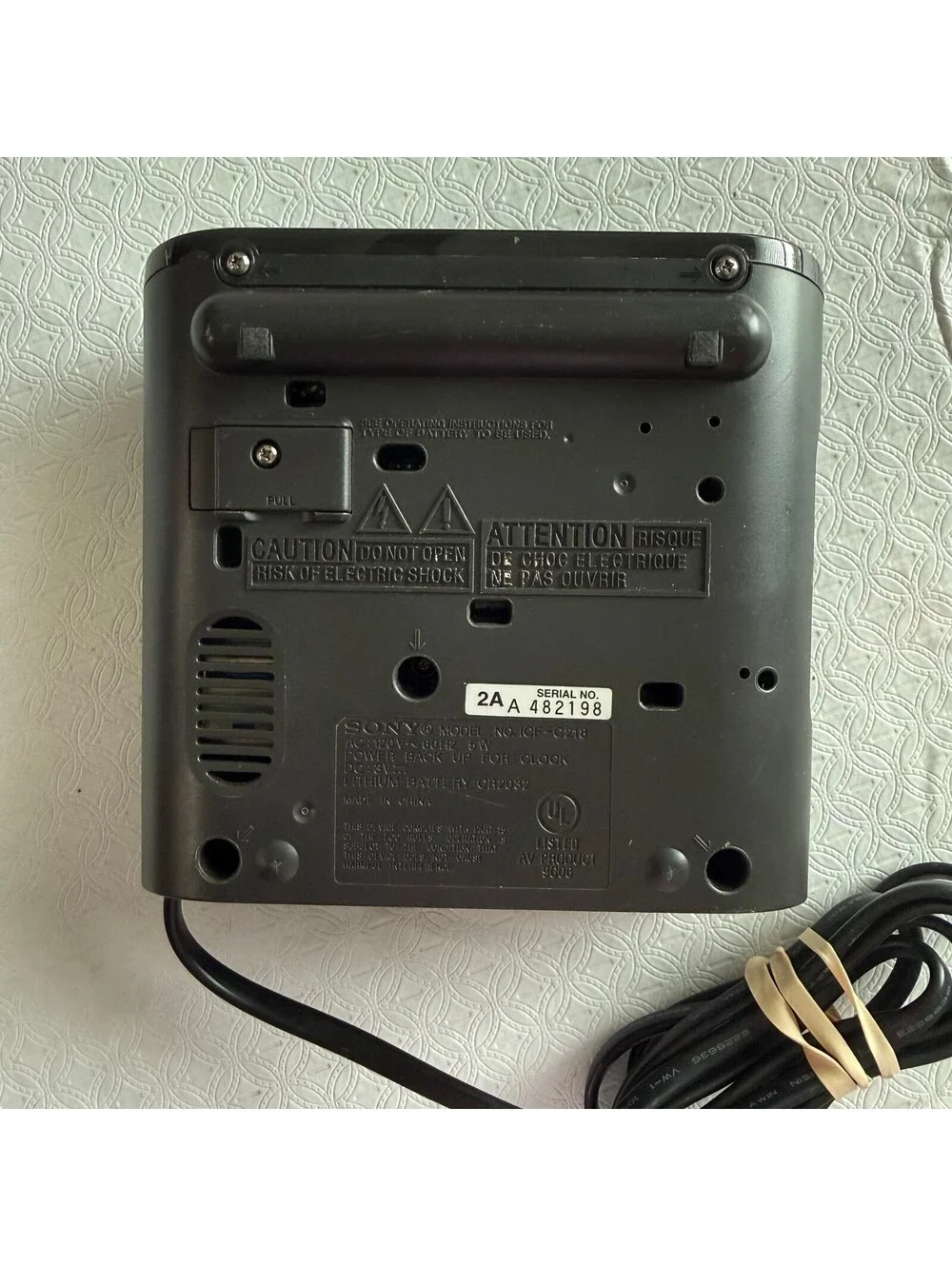 Sony Dream Machine FM/AM Clock Radio Model ICF-C218